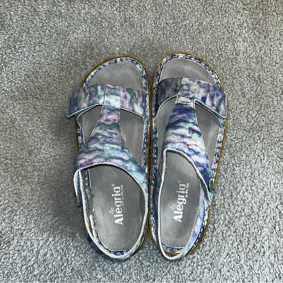 Alegria Blue and Purple Sandals Comfort Style - Picture 1 of 7